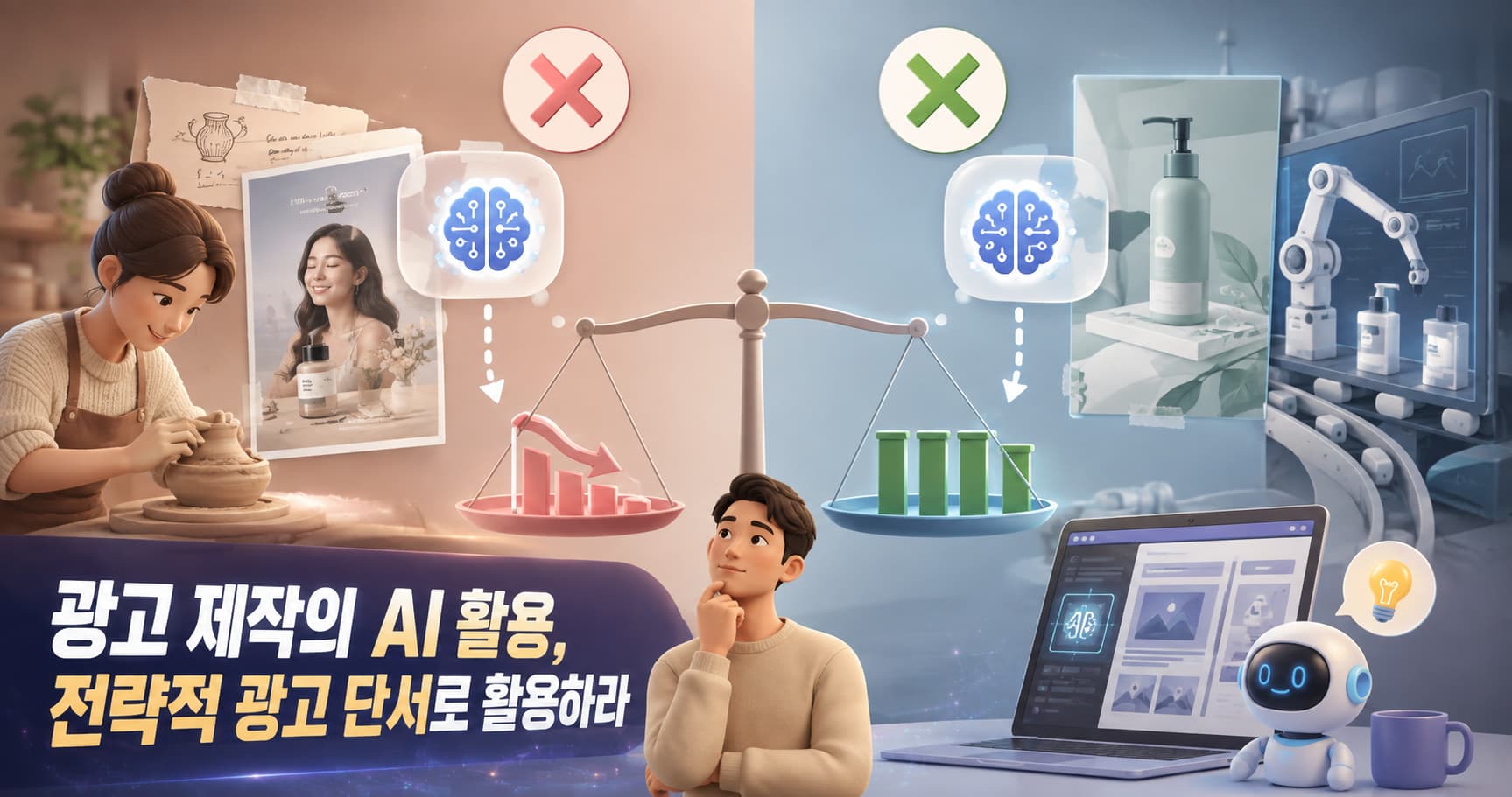 광고 제작의 AI 활용, 전략적 광고 단서로 활용하라 대표 이미지