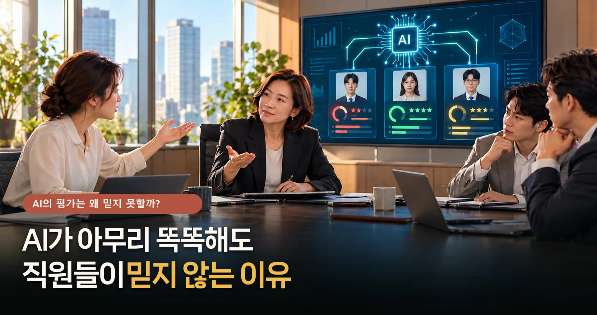 AI가 아무리 똑똑해도 직원들이 믿지 않는 이유 대표 이미지