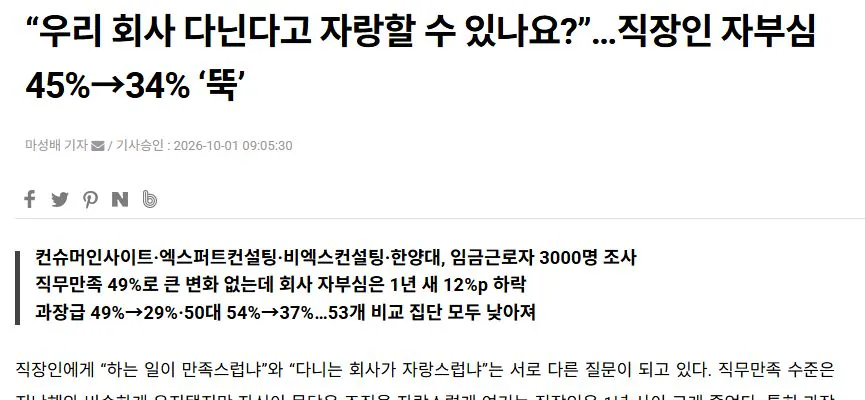 피앤피뉴스 기사 제목과 도입부 화면