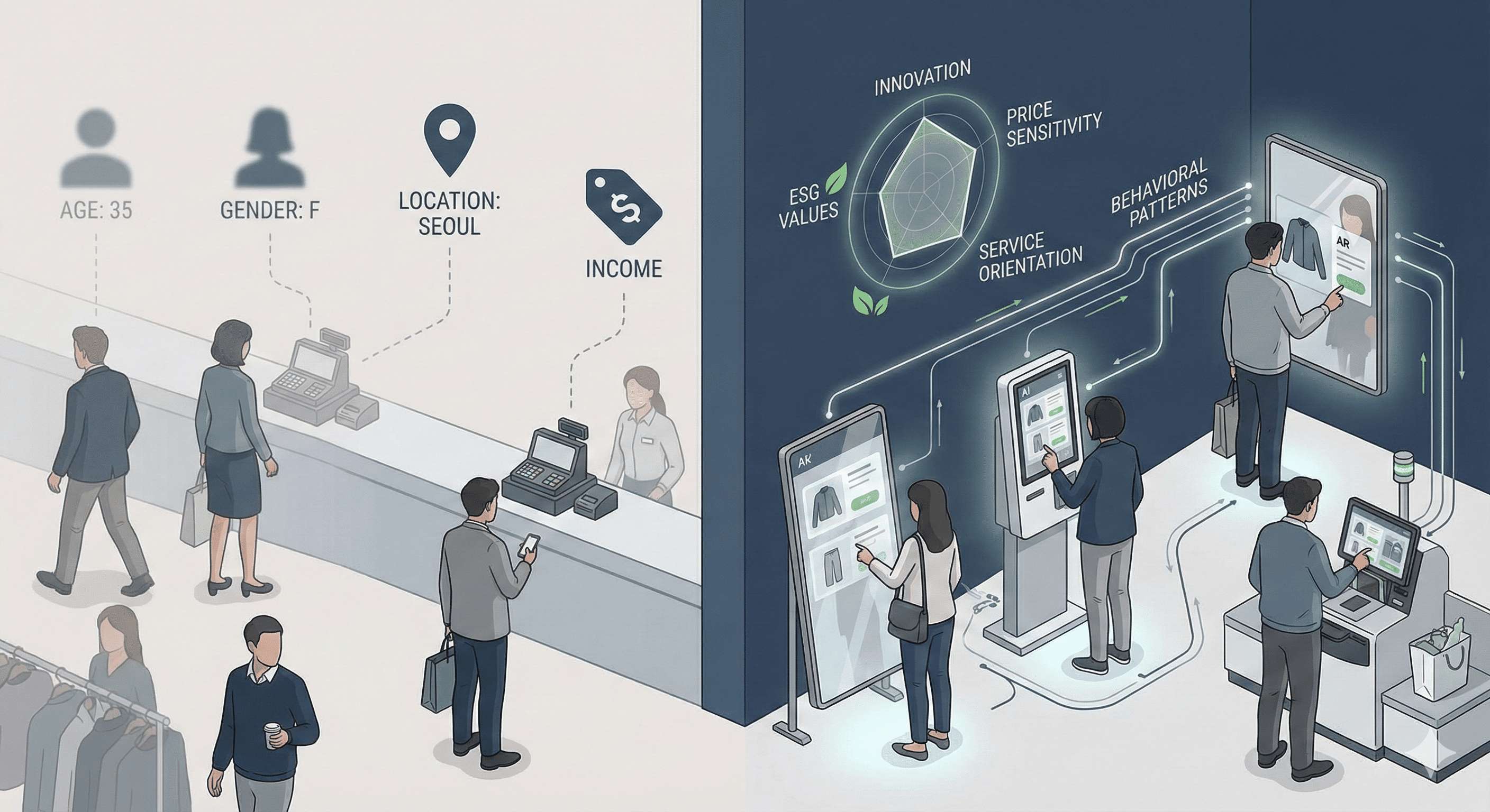 매장 내 기술의 성공 조건: 고객 가치 기반 세분화가 만드는 리테일 혁신 대표 이미지