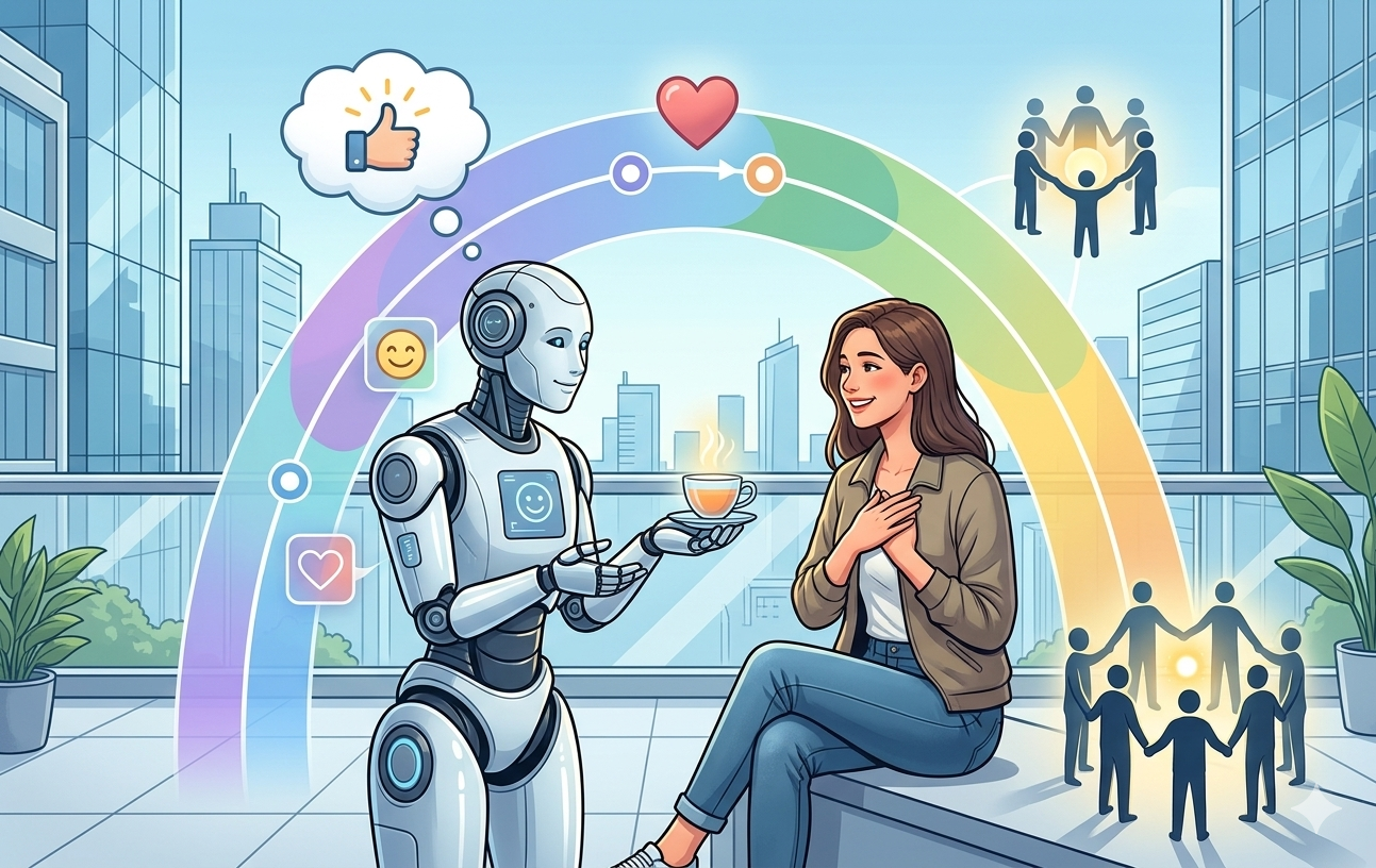 기술을 넘어 감성으로: AI 시대, 고객의 마음을 여는 ‘인공 공감’의 힘 대표 이미지