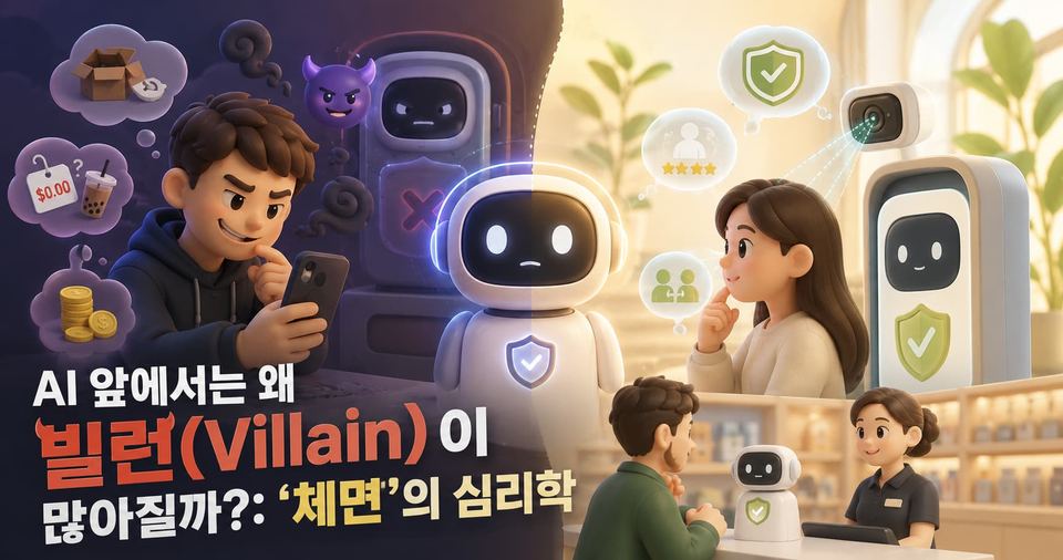 AI 앞에서는 왜 빌런(Villain)이 많아질까?: '체면'의 심리학 대표 이미지