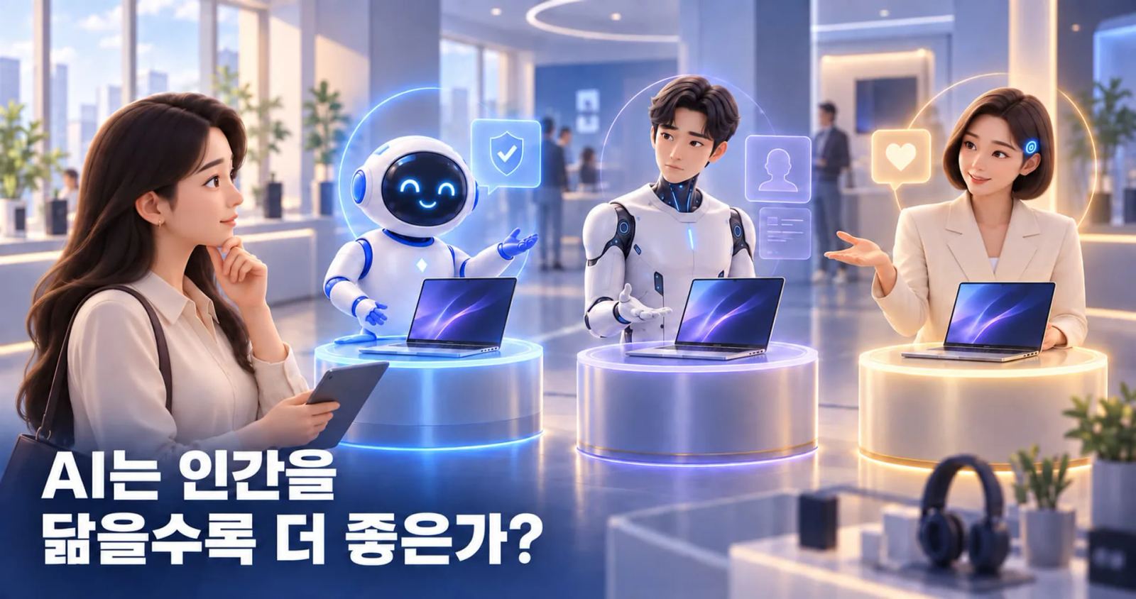 AI는 인간을 닮을수록 더 좋은가? 대표 이미지