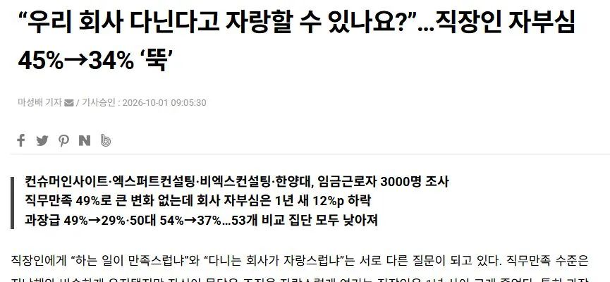 피앤피뉴스 기사 제목과 도입부 화면